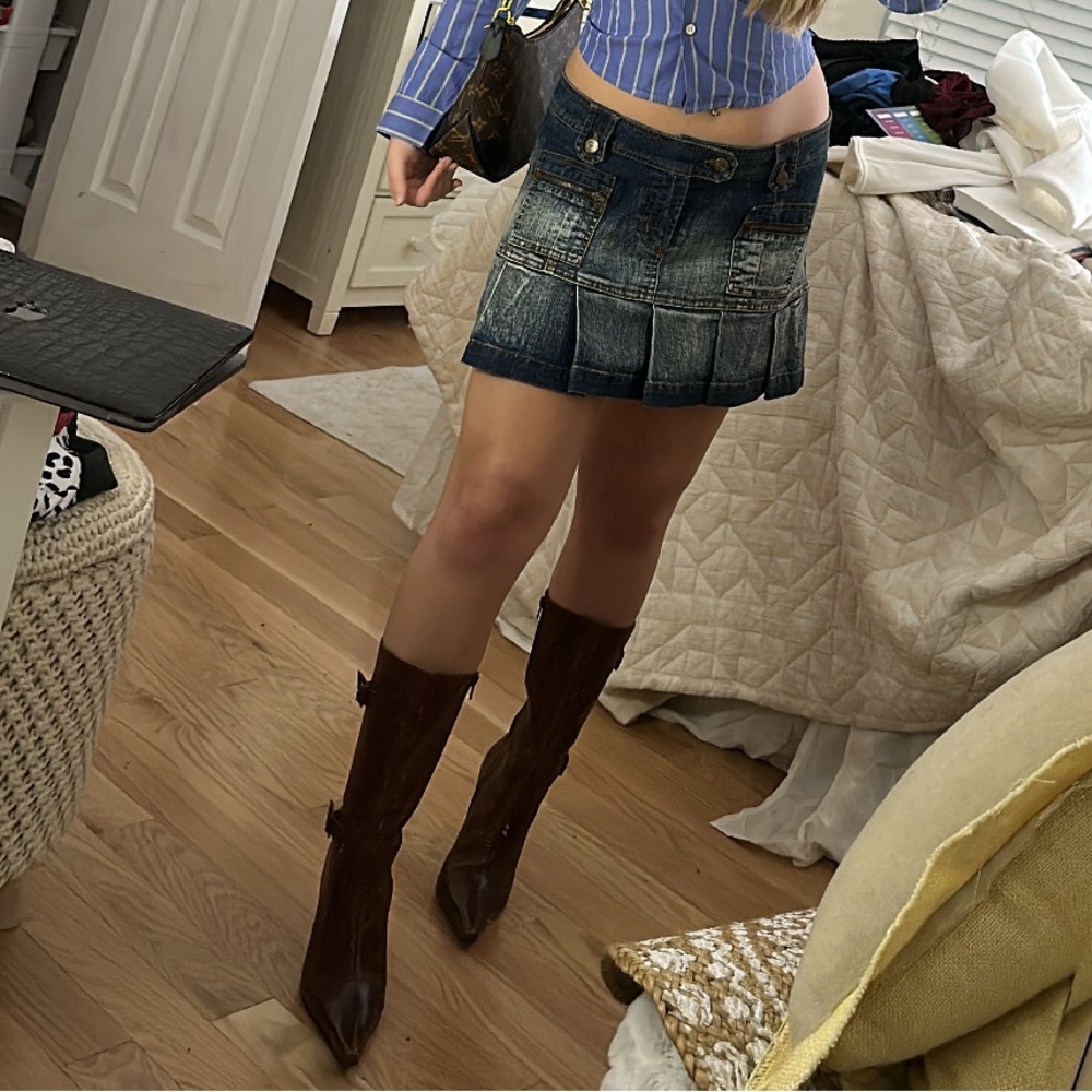 Steve Madden Pointed Toe Brown Leather Boots !✨